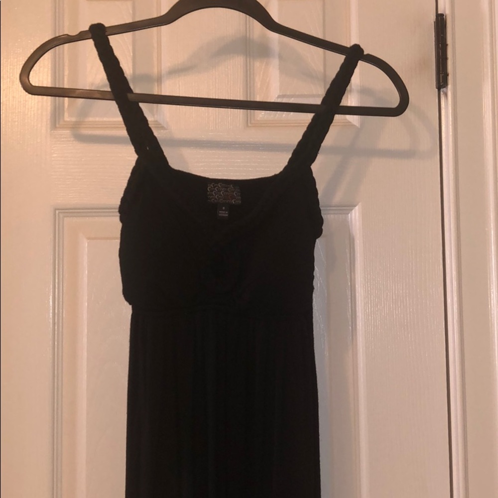 Black mini dress